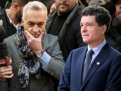 Călin Georgescu și Nicușor Dan - Foto: Profimedia images