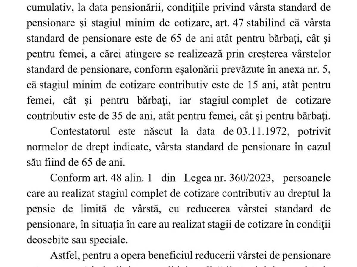 Decizie de pensionare, Tribunalul Vâlcea - Foto: just.ro
