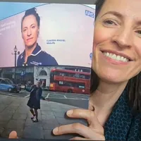 Claudia Anghel a devenit imaginea NHS, la aniversarea de 72 de ani a instituției.FOTO: AP