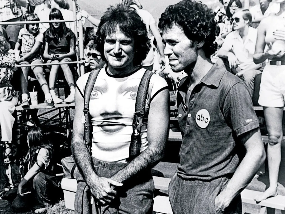 Robin Williams, alături de Crystal în 1980