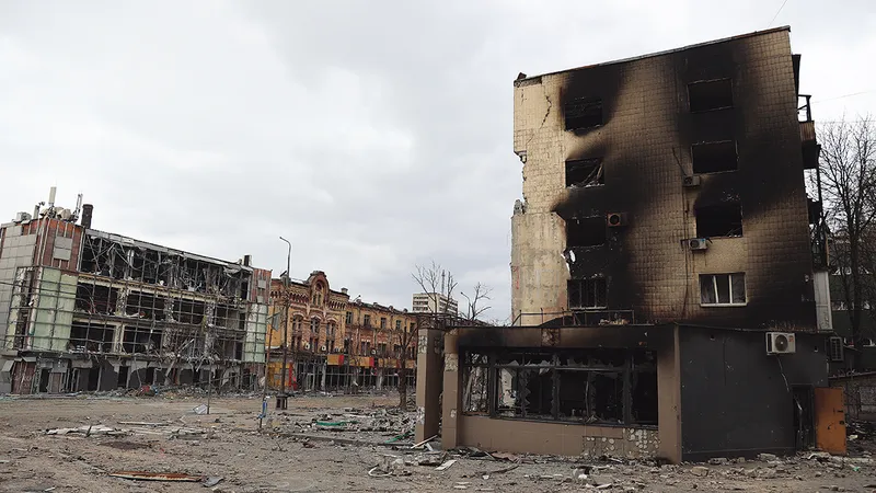 Mariupol a devenit un oraș fantomă după bombardamentele ruse - Foto: Getty Images