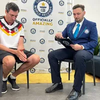 Neamțul dând proba de memorie - Foto: Guinness World Records