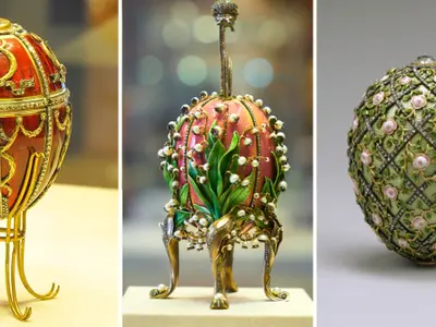 Ouă Faberge - Colaj Pinterest