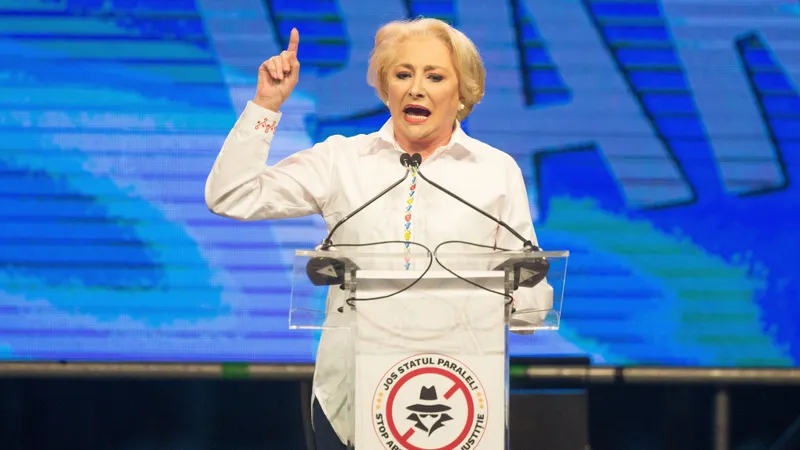 Viorica Dăncilă, la mitingul PSD împotriva „abuzurilor justiției”. FOTO: Inquam Photos - Bogdan Buda