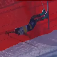 Schioarea româncă Ania Caill a căzut înfricoșător la Cupa Mondială de la Cortina d'Ampezzo - Foto: captură video