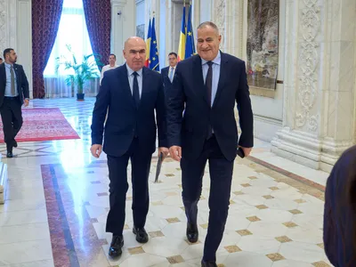 Ilie Bolojan, premierul României și Marian Neacșu, PSD - Foto: Profimedia Images