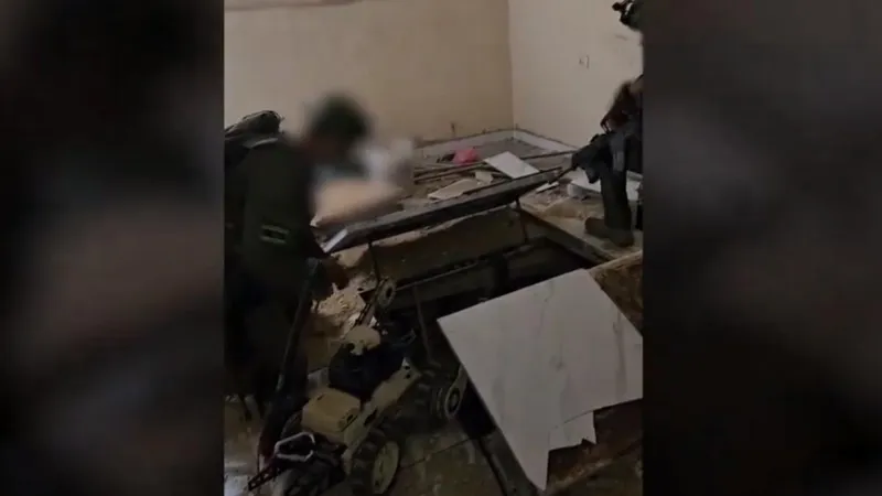Armata israeliană a descoperit și distrus un buncăr al liderului Hamas. Era la 20 m adâncime - Foto: captură video