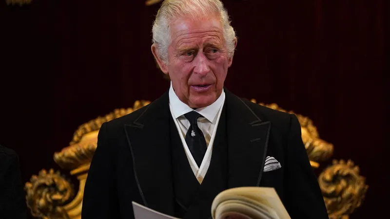 Charles al III-lea al Marii Britanii a fost proclamat oficial rege în cadrul unei ceremonii care a avut loc sâmbătă - Foto: Profimedia Images/ AFP/ Victoria Jones