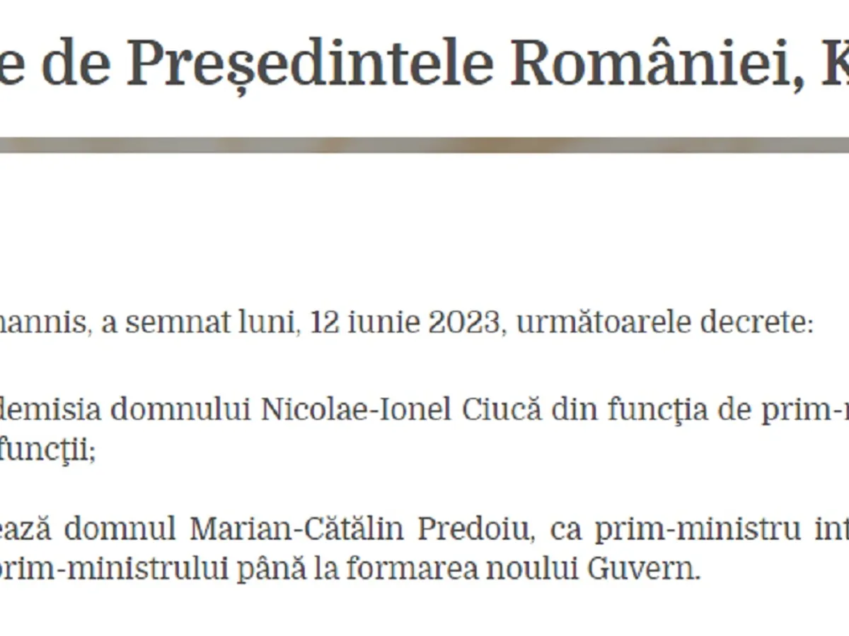 Deceretele semnate de președinte Foto: Administrația prezidențială