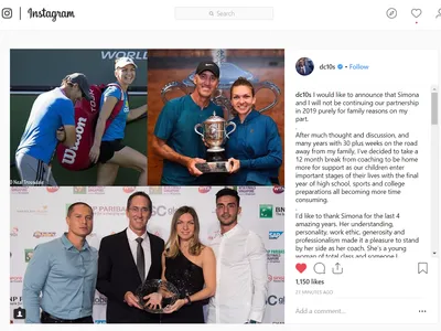 Darren Cahill a postat pe Instagram motivele pentru care nu o va mai antrena pe Simona Halep