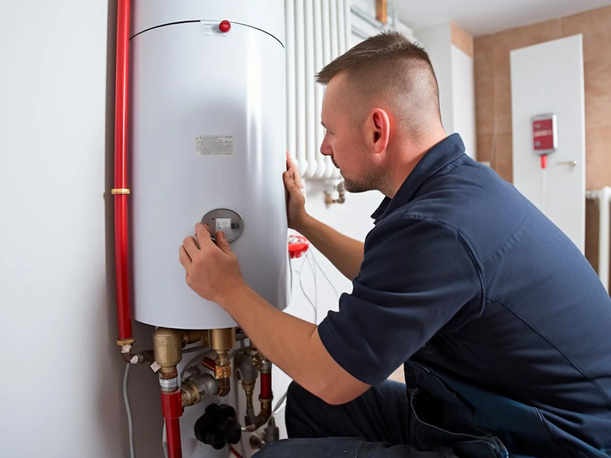 Bărbat care repară centrala - Foto: Freepik (Imagine cu rol ilustrativ)