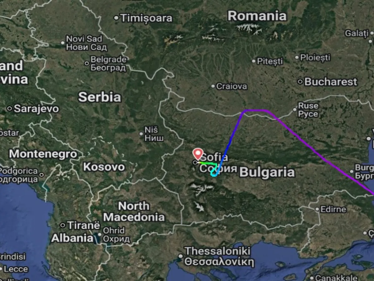 Traseul avionului