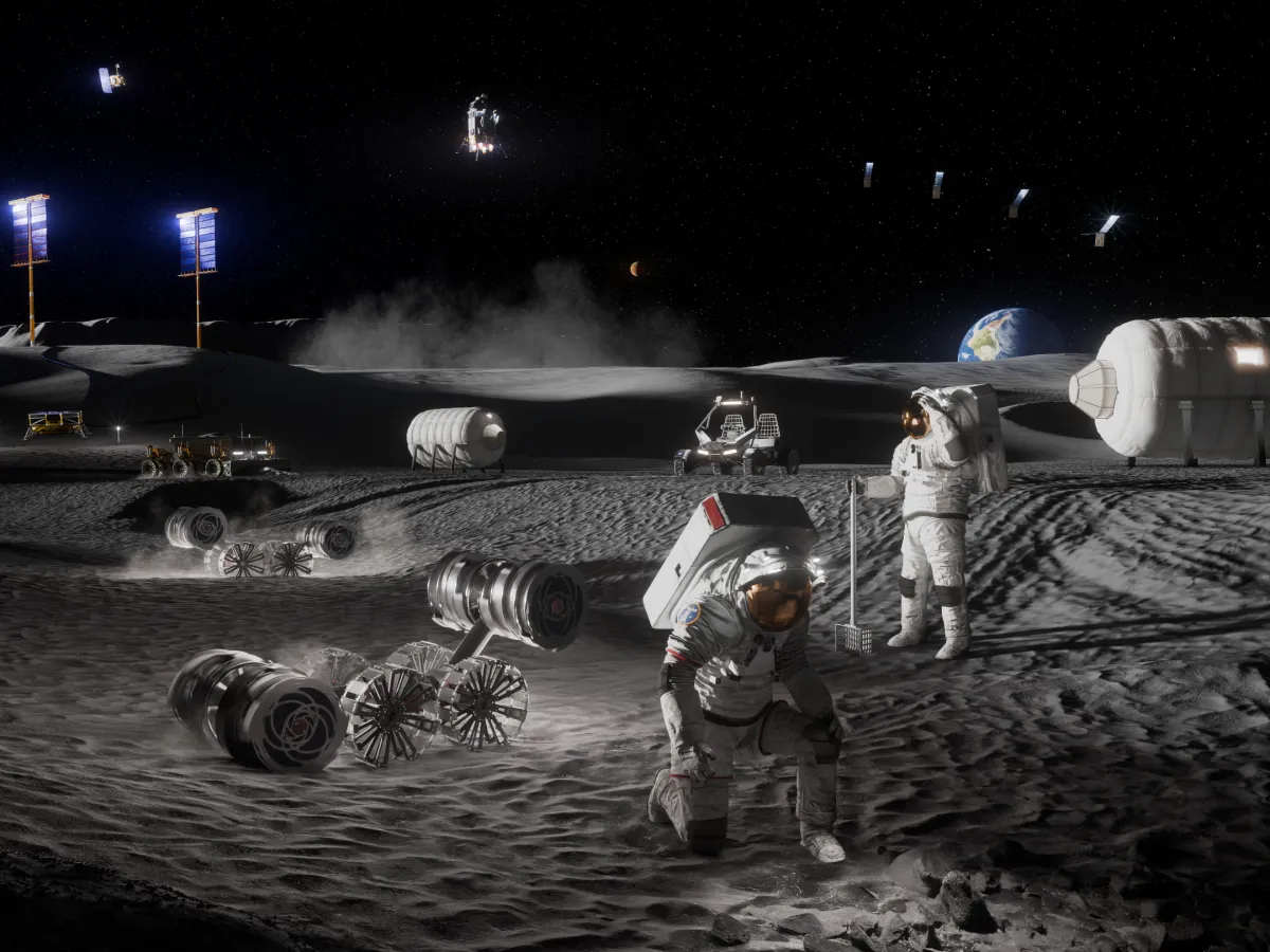 Baza lunară - FOTO NASA