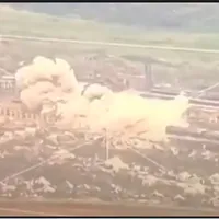 Explozie la Uzina AZOM din Bahmut-Foto: mil.in.ua