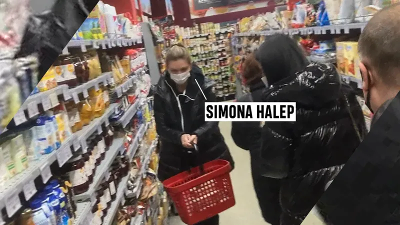 Simona Halep, incognito la supermarket, / cancan.ro