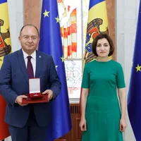 Bogdan Aurescu și Maia Sandu - Foto: presedinte.md