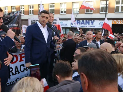 Georeg Simion și Karol Nawrocki - Foto: Profimedia Images