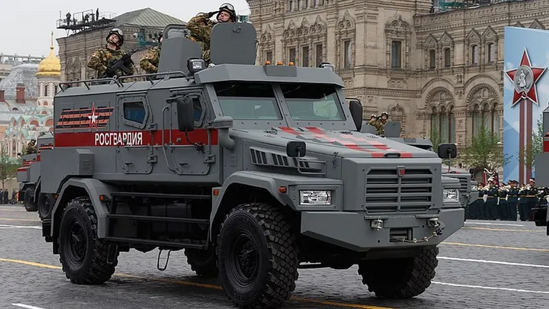 Vehicul Rosgvardia, la parada de Ziua Victoriei din 2019 - Foto: Wikimedia/Минобороны России/CC BY 4.0