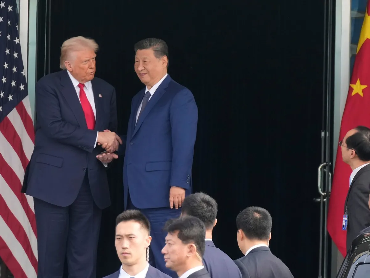 Donald Trump și Xi Jinping, în Coreea de Sud - Foto: Profimedia Images
