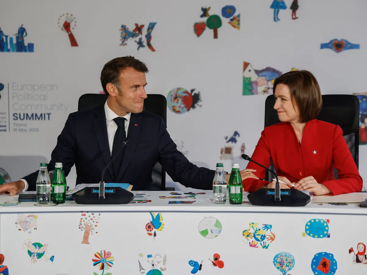 Macron și Maia Sandu Foto: Profimedia Images (rol ilsutrativ)