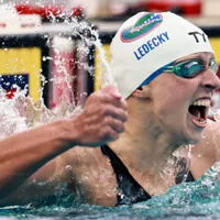 Nou record mondial la înot, 800 metri liber, stabilit de Katie Ledecky la 28 de ani: 8:04.12 - Foto: Profimedia Images