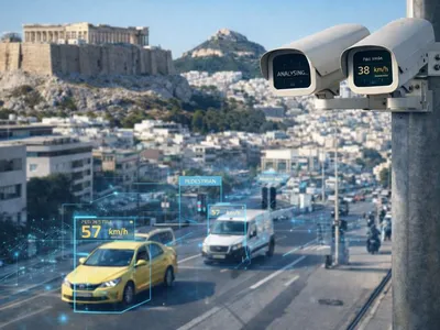 Noi camere cu inteligență artificială fac ravagii în buzunarele șoferilor în Atena - Foto: dig.watch