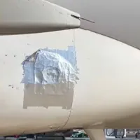 O cursă de avion Cagliari – Roma a fost peticită - Foto: captură video Facebook/Mauor Pili