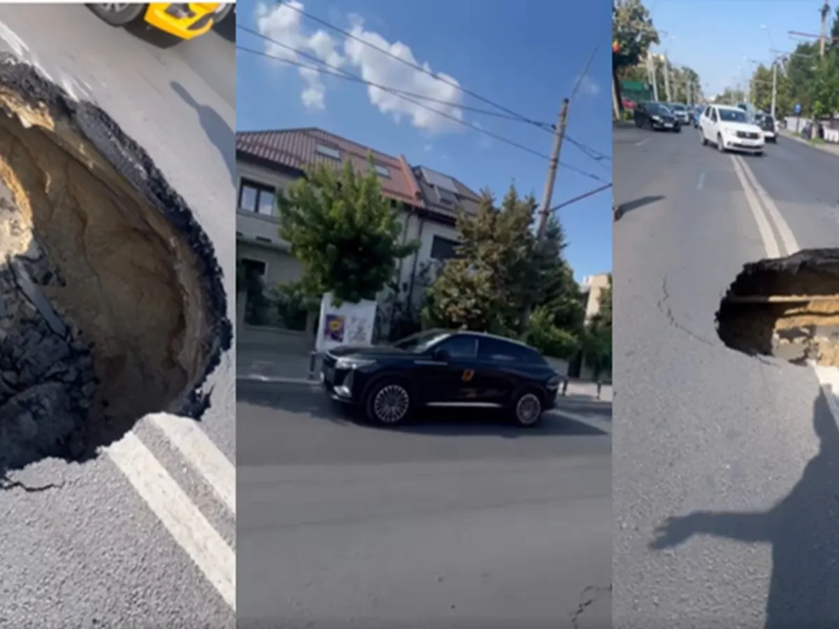 groapa de pe strad Stirbei vodă - Foto: captură Facebook