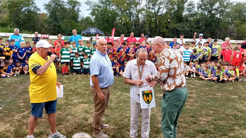 560 de copii au participat la competiția națională „Legendele Rugbyului Românesc” Foto: AIRR