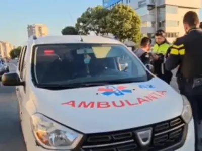 Un şofer de ambulanţă din Constanţa a fost prins beat la volan, chiar în ziua de Paşte Foto: captură video Antena3