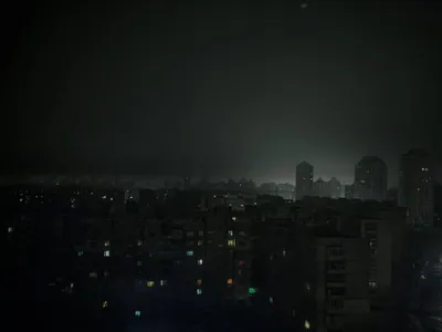 Kiev în beznă - Foto: Twitter