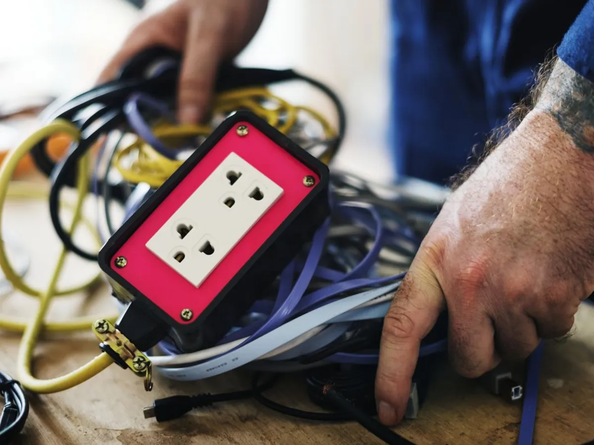 Electrician făcând o reparaţie într-o locuinţă - Foto: Magnific.com/rawpixel.com