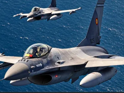 Avioane F-16 ale Forțelor Aeriene Române au doborât drone deasupra apelor teritoriale românești din Marea Neagră - Foto: Profimedia Images (imagine cu  rol ilustrativ)