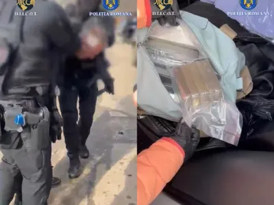 Imagini de la acțiunea Poliției - Foto: captură Poliție DIICOT