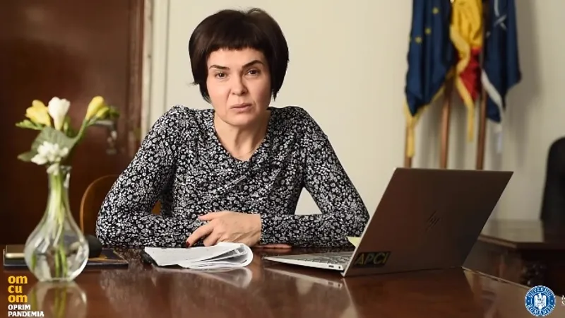 Misterul Ordinului MS semnat de Andreea Moldovan: PSD acuză, INSP tace. Sursă imagine: Captură video Facebook Ministerul Sănătății