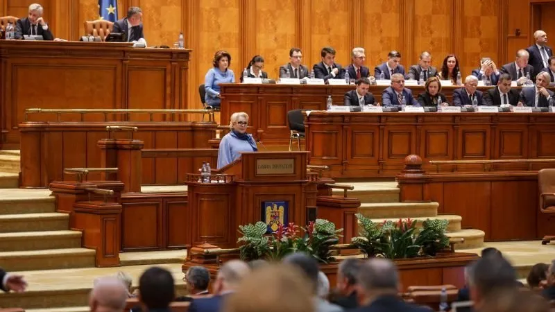 Viorica Dăncilă a fost agresivă în Parlament. Foto Inquam Photos / George Calin