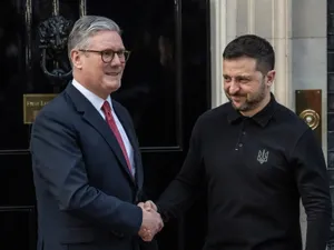 Premeierul britanic și Zelenski - Foto. Profimedia Images