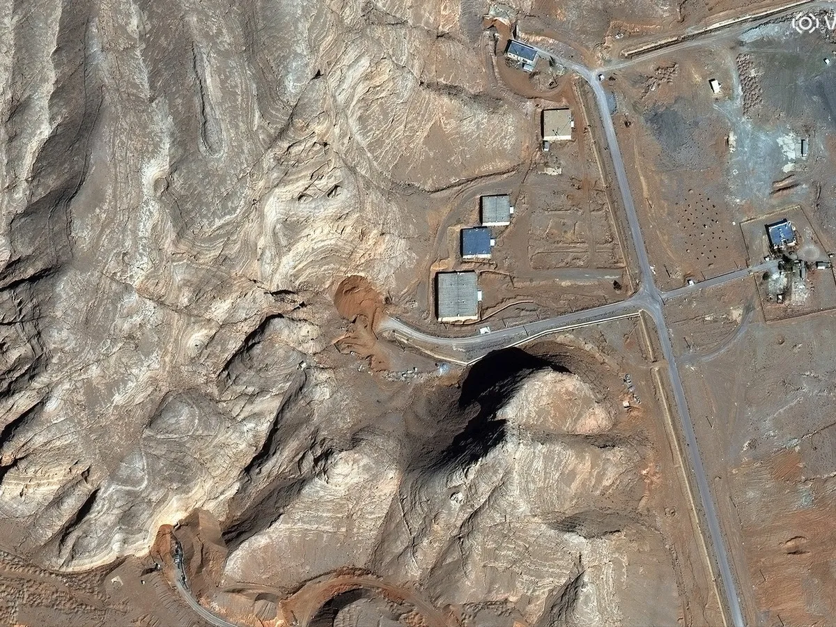 Situl nuclear de la Isfahan, unde se află depozitul de uraniu îmbogățit - Foto: Profimedia Images