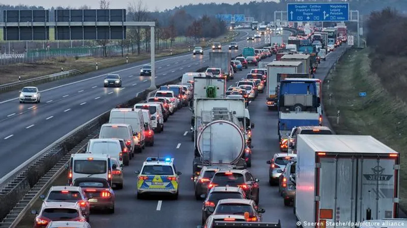 Un şofer de camion român a intervenit salvator într-un accident pe o autostradă din Germania