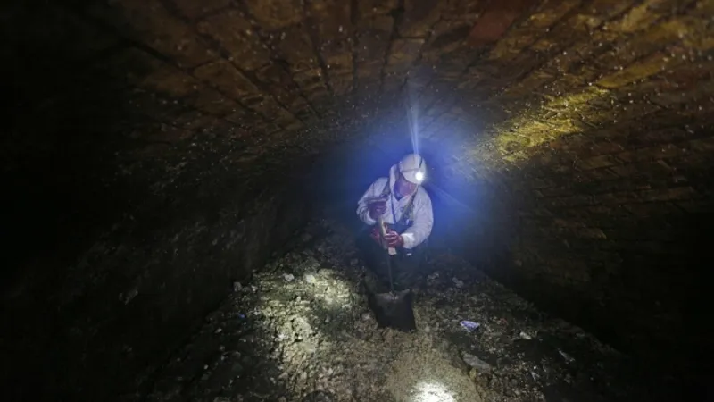 Un ''fatberg'' uriaş, îndepărtat din canalizarea din Londra după o muncă de două săptămâni/FOTO: Getty