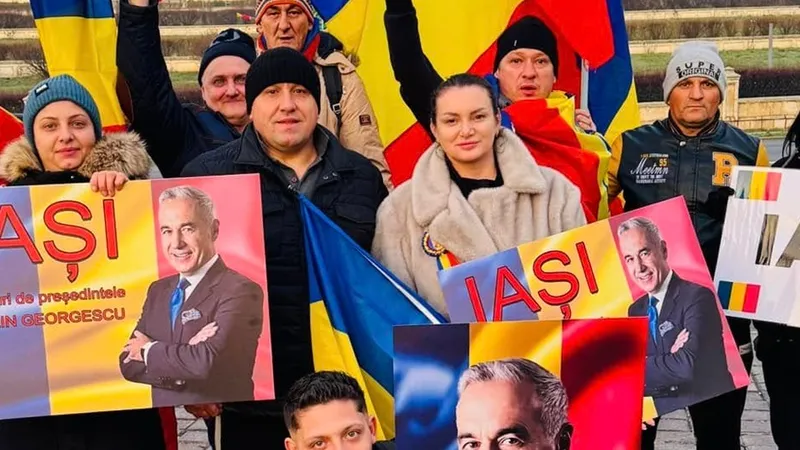 Alina Filip și Petronel Corduneanu, la protest, în București Foto: Facebook