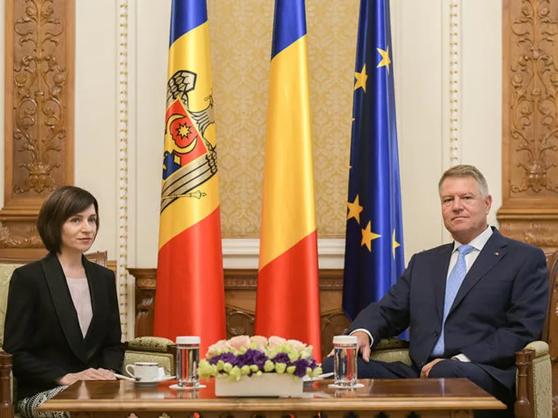 Maia Sandu și Klaus Iohannis/FOTO: Presidency.ro