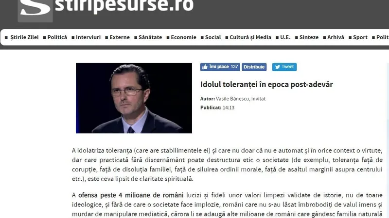 O parte a comentariului lui Vasile Bănescu