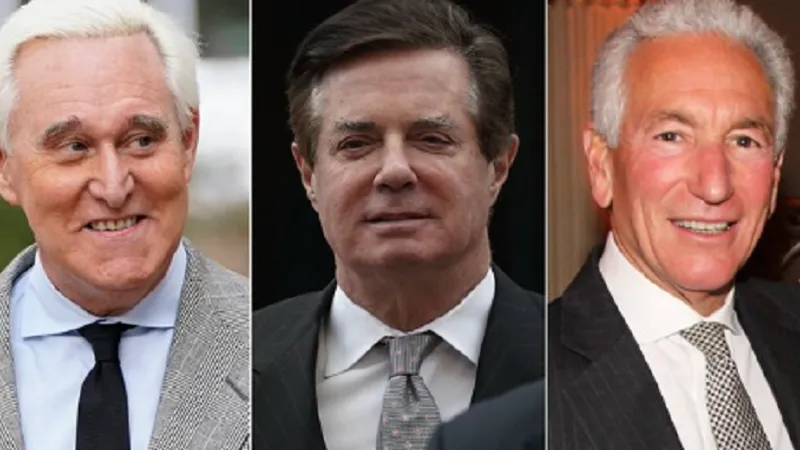 Paul Manafort, Roger Stone şi Charles Kushner (Foto: Twitter)