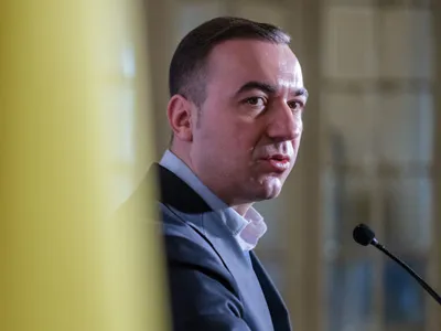 Bogdan Ivan, ministrul Energiei, declaraţii la sediul PSD - Foto: INQUAM PHOTOS/Alexandru Nechez