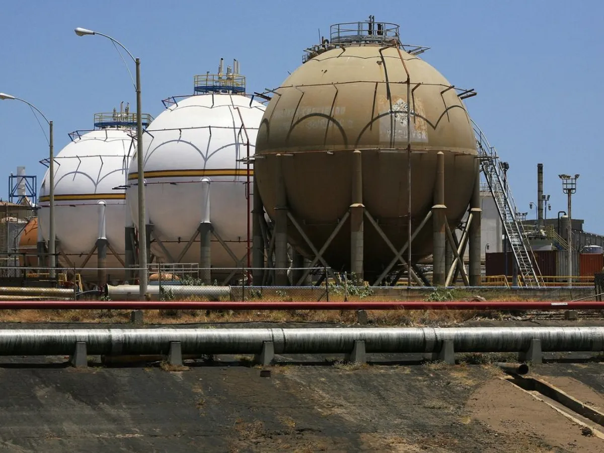 Complexul petrochimic Ana María Campos, principalul procesator de gaz metan din vestul Venezuelei - Foto: Profimedia Images