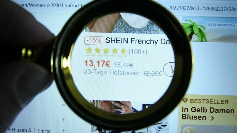 Reduceri înșelătoare pe Shein. A primit amendă de 40.000.000 euro de la o agenție din Franța Foto: IMAGO(fotografie cu caracter ilsutrativ)