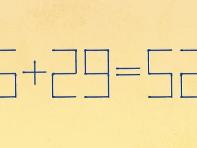 Test de inteligență. Avem 6 + 29 = 52 din bețe de chibrit - Foto: UNIAN