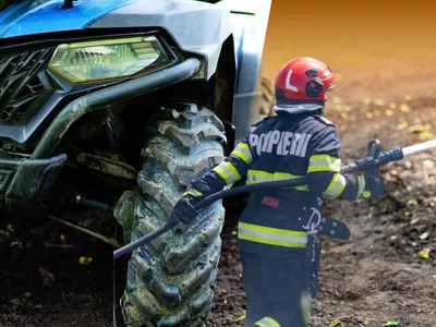 Incendiu de pădure declanșat de un ATV răsturnat la Păltiniș. Pompierii luptă cu flăcările de 24 h - Foto: Profimedia images - Caracter ilustrativ