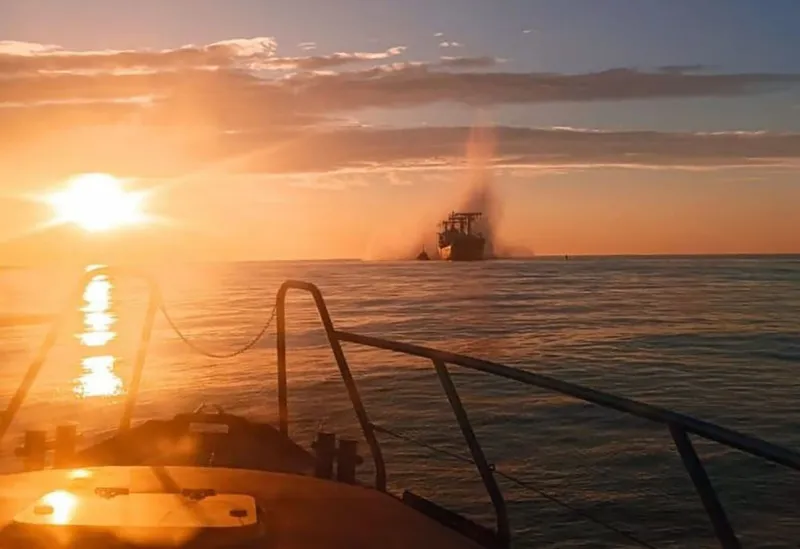 O navă de marfă civilă sub pavilion panamez a lovit o mină în Marea Neagră - Foto: Profimedia Images